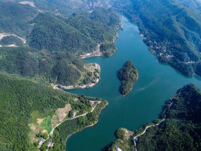 重庆市梁平区百里竹海景区-明月湖