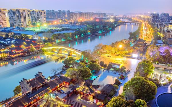 杭州运河夜游
