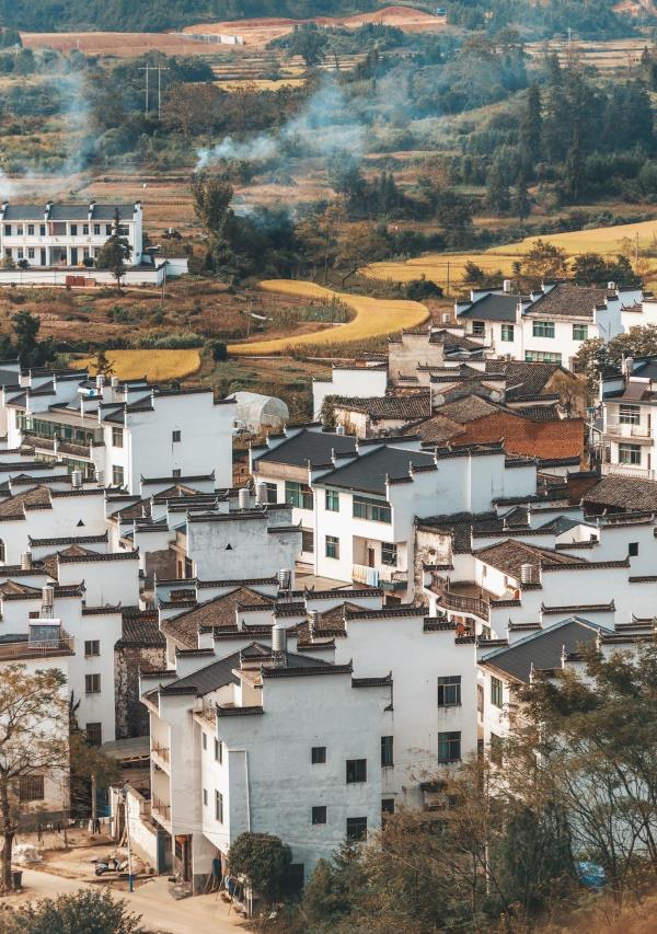 篁岭景区-凉亭