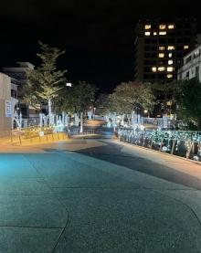 台北捷运中山站线型公园2