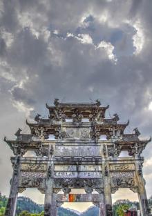 西递古村落-胡氏宗祠1