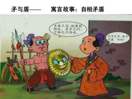 自相矛盾的寓言故事的道理  自相矛盾的寓言故事的道理是什么