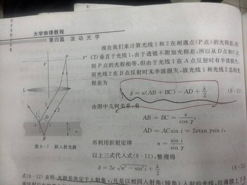 光程差是什么 光程差的表达式