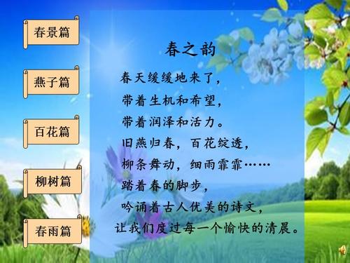 关于春的诗句各两首合集(精选)