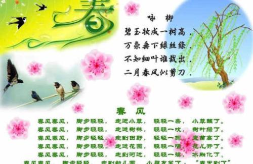 关于描写春风的优美句子200字大全 关于描写春风的诗句古诗