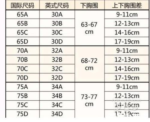 罩杯abcd怎么算 罩杯abcd怎么计算