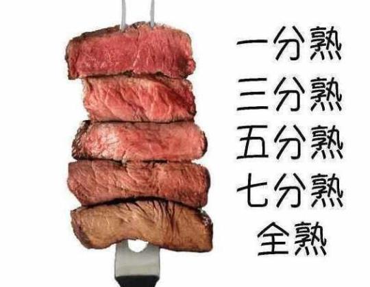 牛排几分熟?？牛排几分熟有几个等级