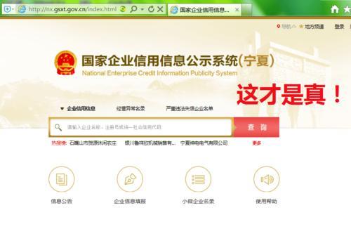营业执照查询登录哪个网站查询 