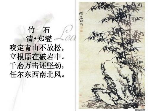 关于形容竹子石头的诗句合集(精选) 关于形容竹子的成语