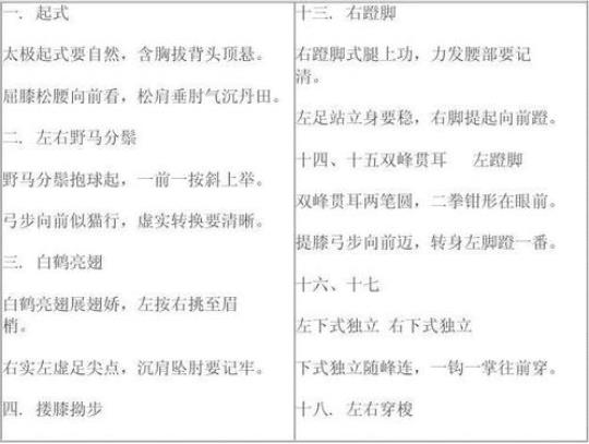 基础太极拳二十四教程