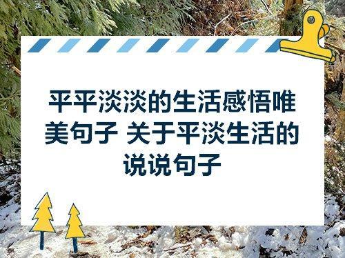 关于平凡的唯美句子大全 关于平凡唯美句子