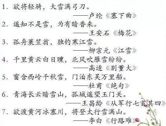 古诗词赏析名句题