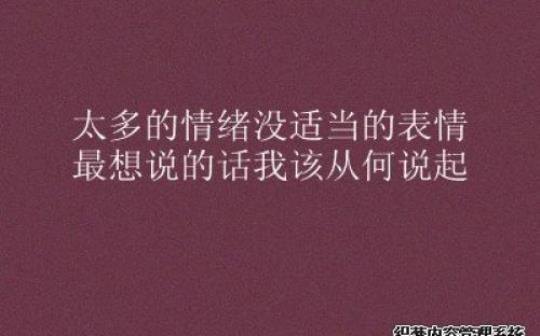 成熟男人心情不好的句子