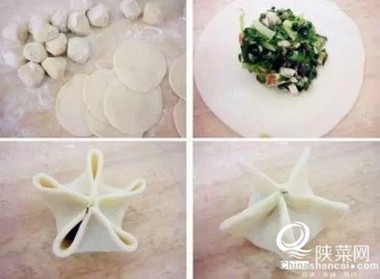圆皮饺子的简单包法