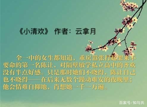 校园小说表示心情句子