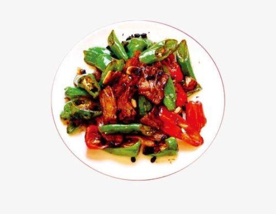 肥锅肉炒辣椒四川口味
