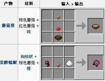 我的世界蘑菇煲怎么做