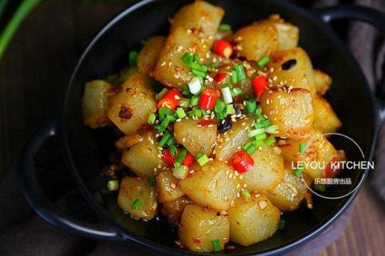 炒凉粉的做法