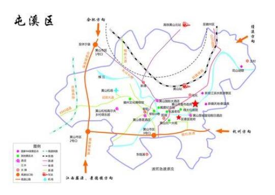 屯溪地图（详细介绍屯溪的地理位置和周边景点）