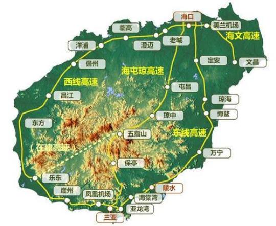 海南地图旅游地图