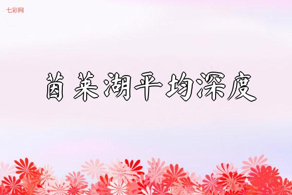 茵莱湖平均深度？