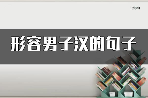 形容男子汉的句子
