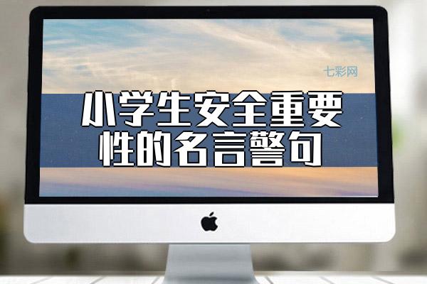 小学生安全重要性的名言警句
