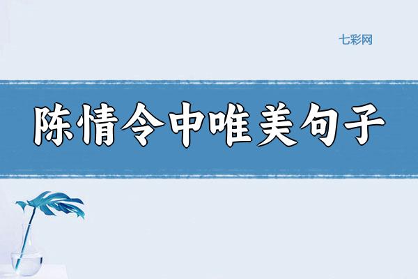 陈情令中唯美句子