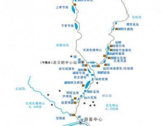 九寨沟游览图（详细介绍九寨沟景点路线）