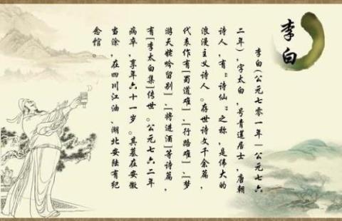 关于李白诗歌警句大全 关于李白诗歌风格特点的描述不正确的一项是