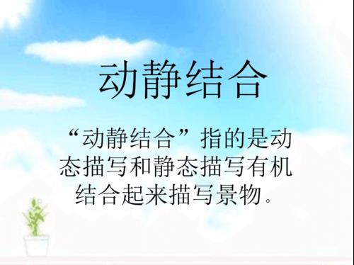 关于描写动静相互协调的优美句子大全 关于描写动静变化的句子