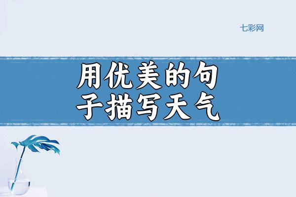 用优美的句子描写天气