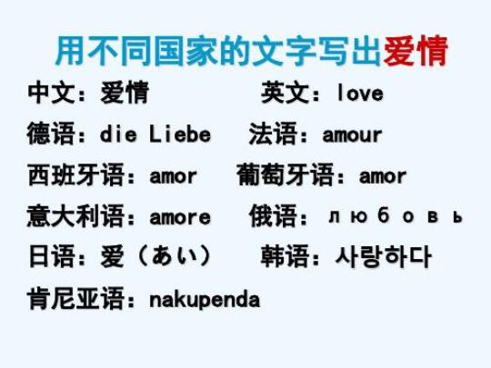 关于德语爱佳句大全 德语的名人名言佳句