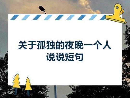 关于一个人晚上寂寞的句子说说心情大全 关于一个晚上450字一只笔创造奇迹的作文